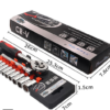 12-Piece Metric Socket Wrench Set | Pro Mechanics Tool Kit – Great Shop Metric Socket Wrench Set