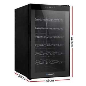 Devanti 28 Bottle Wine Fridge Thermoelectric Cooler Product Image Great Shop