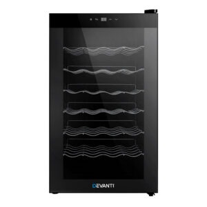 Devanti 28 Bottle Wine Fridge Thermoelectric Cooler Product Image Great Shop