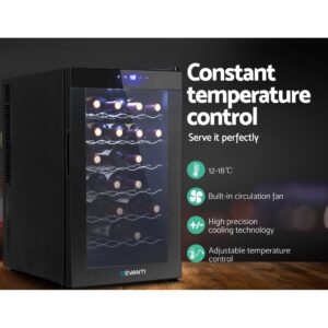 Devanti 28 Bottle Wine Fridge Thermoelectric Cooler Product Image Great Shop