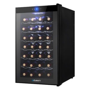 Devanti 28 Bottle Wine Fridge Thermoelectric Cooler Product Image Great Shop