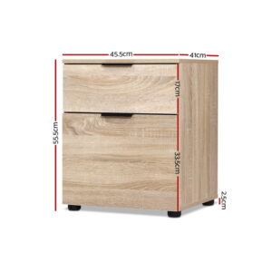 Artiss Filing Cabinet 2 Drawer Office Storage Organiser Product Image