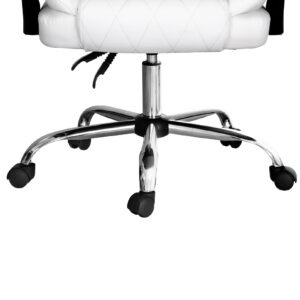 Artiss Executive Office Chair Leather Recliner White Product Image