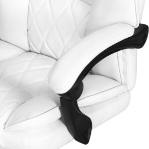 Artiss Executive Office Chair Leather Recliner White Product Image
