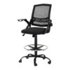 Artiss Office Chair Drafting Stool Mesh Chairs Black Product Image