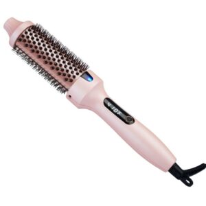Person using the Negative Ion Fluffy Styling Brush to add volume to their hair bangs
