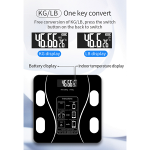 Smart Body Fat Scale | Usb Rechargeable Digital – Great Shop Smart Body Fat Scale