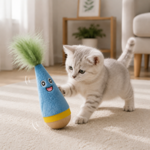 Feather Wobble Cat Toy