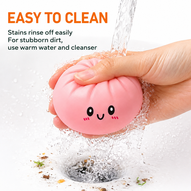 Steamed Bun Squishy Toy With Steamer Basket - Purple Glitter – Great Shop Steamed Bun Squishy