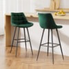 Artiss Audrey Velvet Bar Stools Green (Set Of 2) – Great Shop Artiss 2X Bar Stools Velvet Chairs Green Product Image