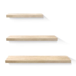 Artiss Floating Wall Shelf Set of 3 Oak product image