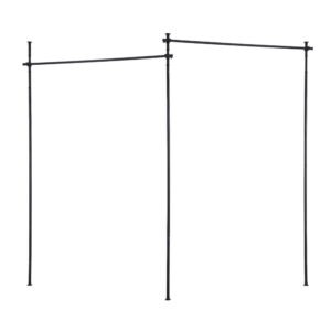Artiss Room Divider Curtain Rod Extendable Black product image